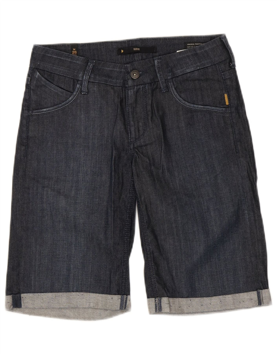 Meltin' Pot denimshorts til kvinder W26 Små marineblå bomuld