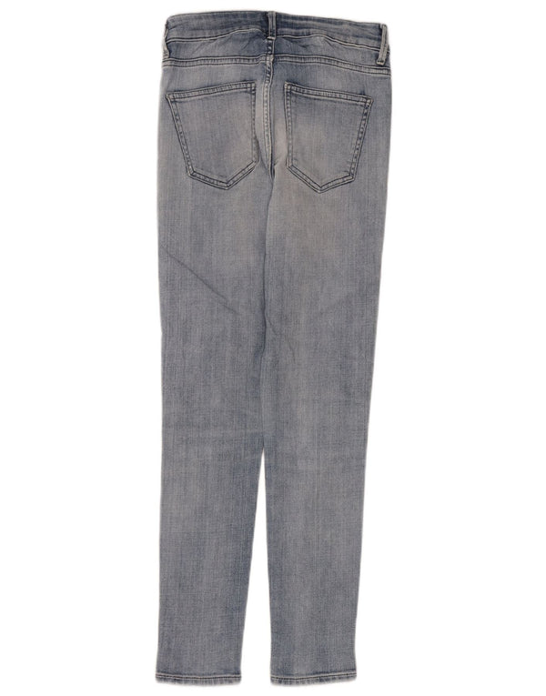 Zara Womens High Rise Cropped Jeans EU 38 XS W26 L28 Blue