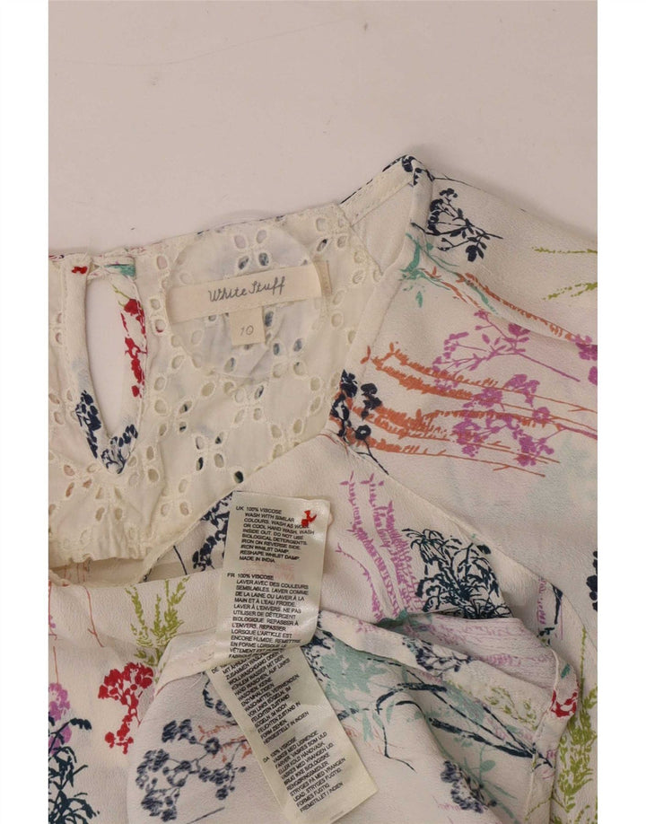 White Stuff Damebluse Top UK 10 Small Floral Viscose
