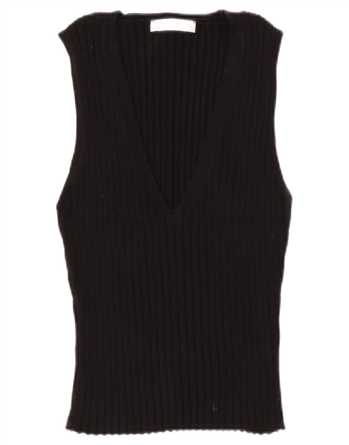 Zara Dame Vest Tank Top UK 14 Large Sort
