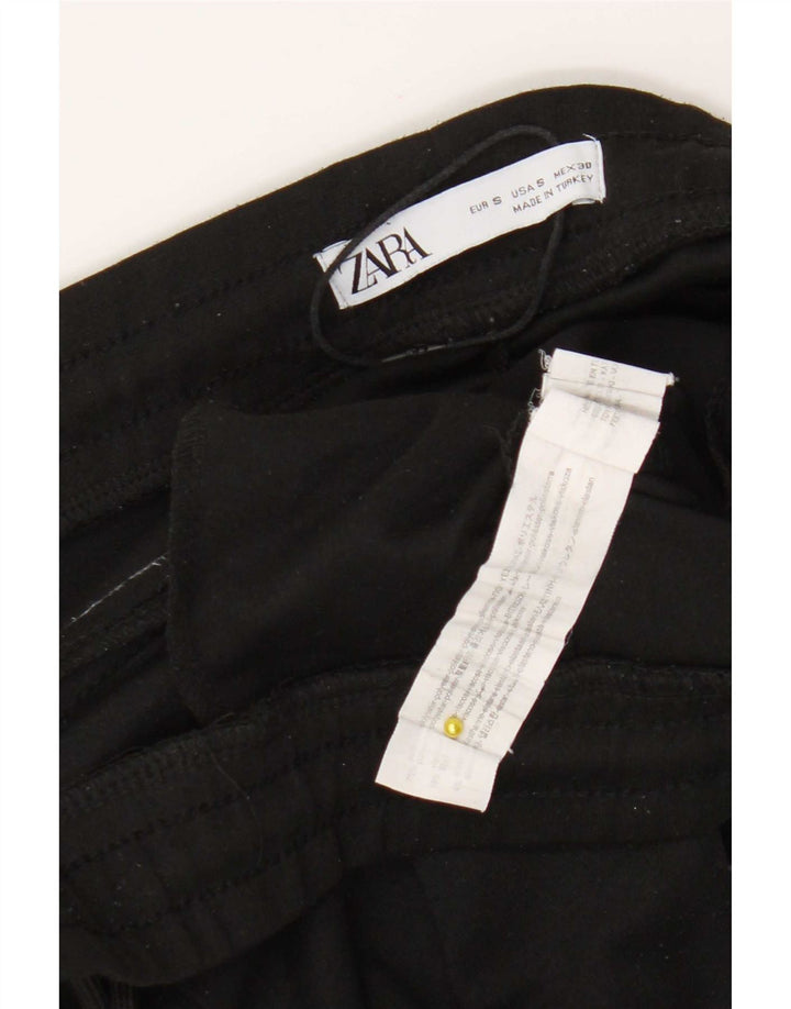 Zara Herre Crop træningsdragt Bukser Joggers Lille sort polyester