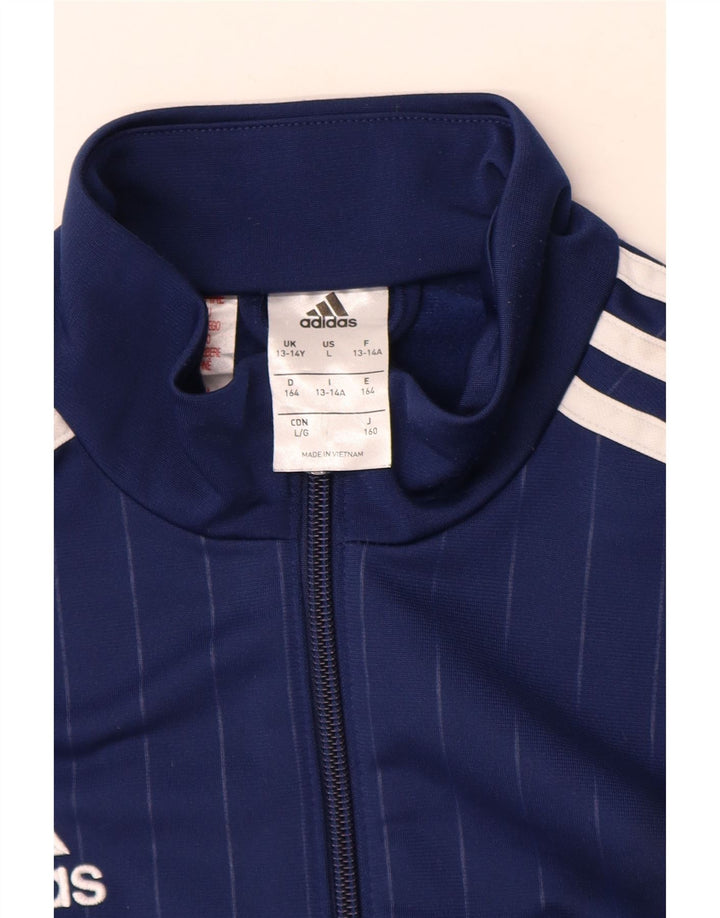 Adidas Træningsdragt Topjakke til drenge 13-14 år Navy Blue Colourblock
