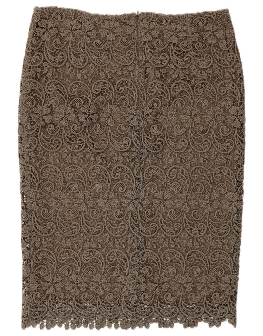 Marks & Spencer Womens Autograph lige nederdel UK 12 Medium W30 Khaki