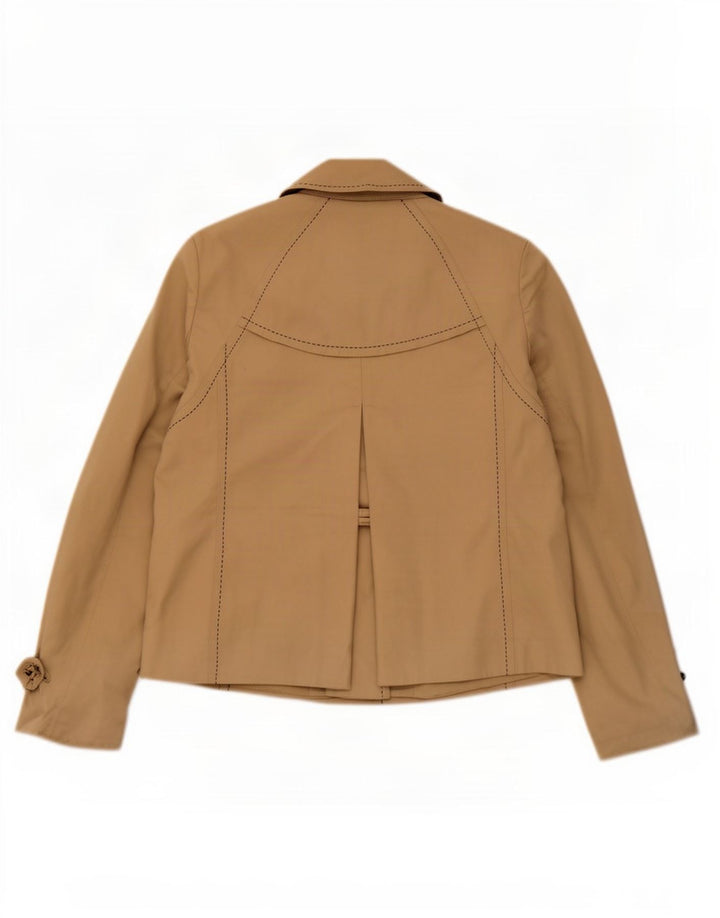 Tommy Hilfiger Militærjakke til kvinder UK 10 Lille Beige Bomuld