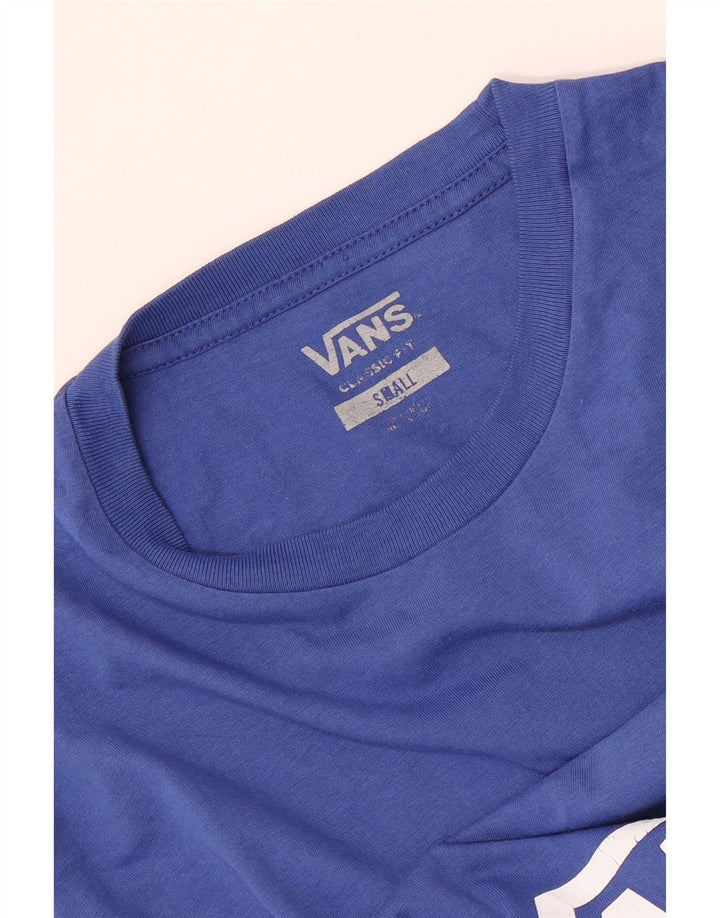 Vans Herre Classic Fit Grafisk T-Shirt Top Lille Blå