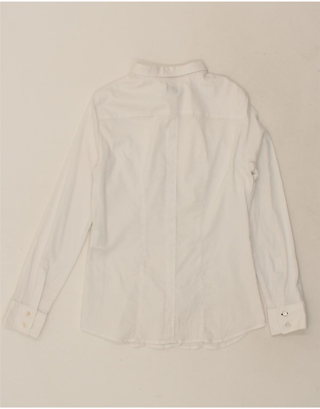 ARMANI JEANS Womens Shirt US 10 Large White Cotton Vintage Armani Jeans and Second-Hand Armani Jeans from Messina Hembry 