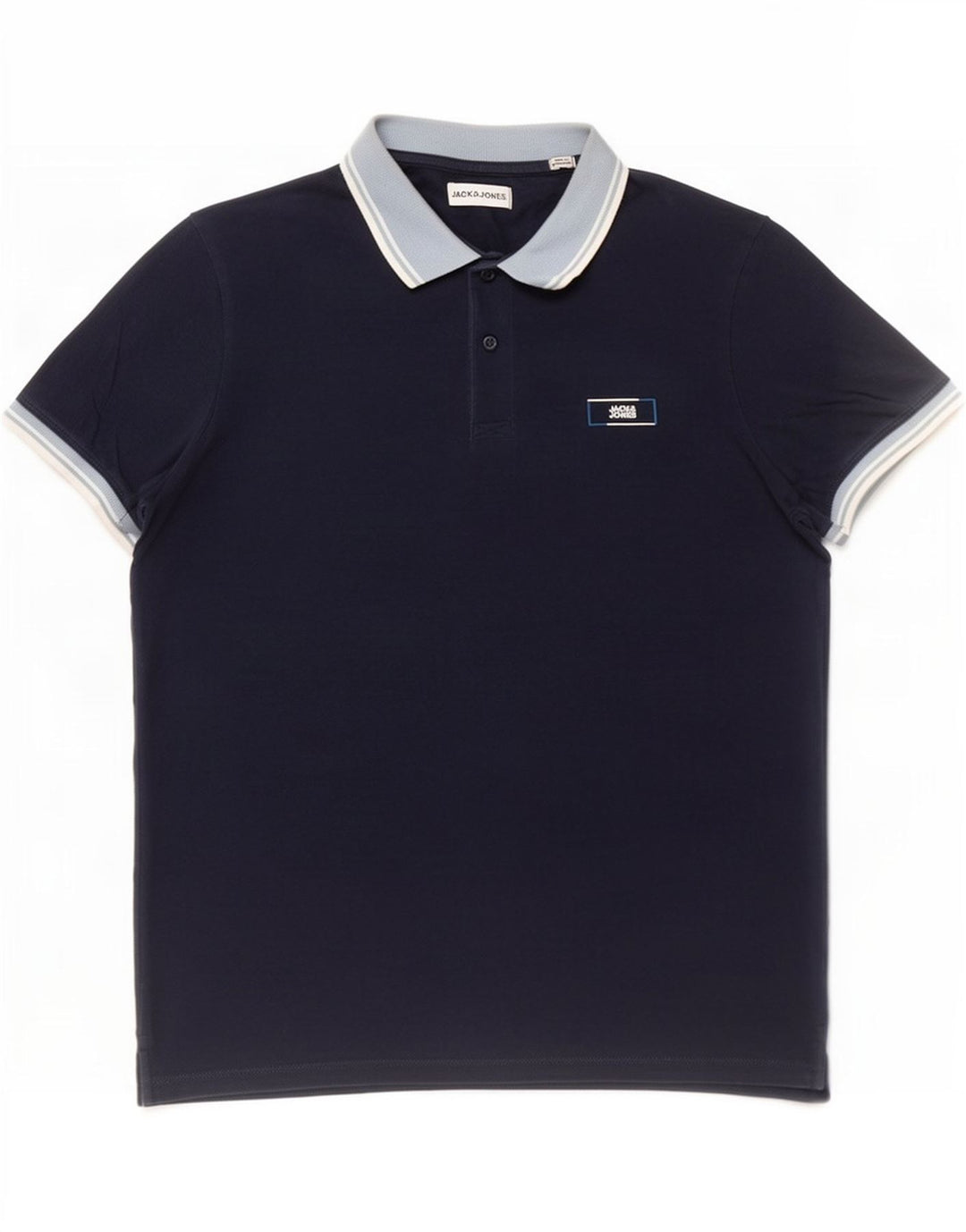 Jack & Jones Poloshirt til mænd Medium Navy Blue Cotton