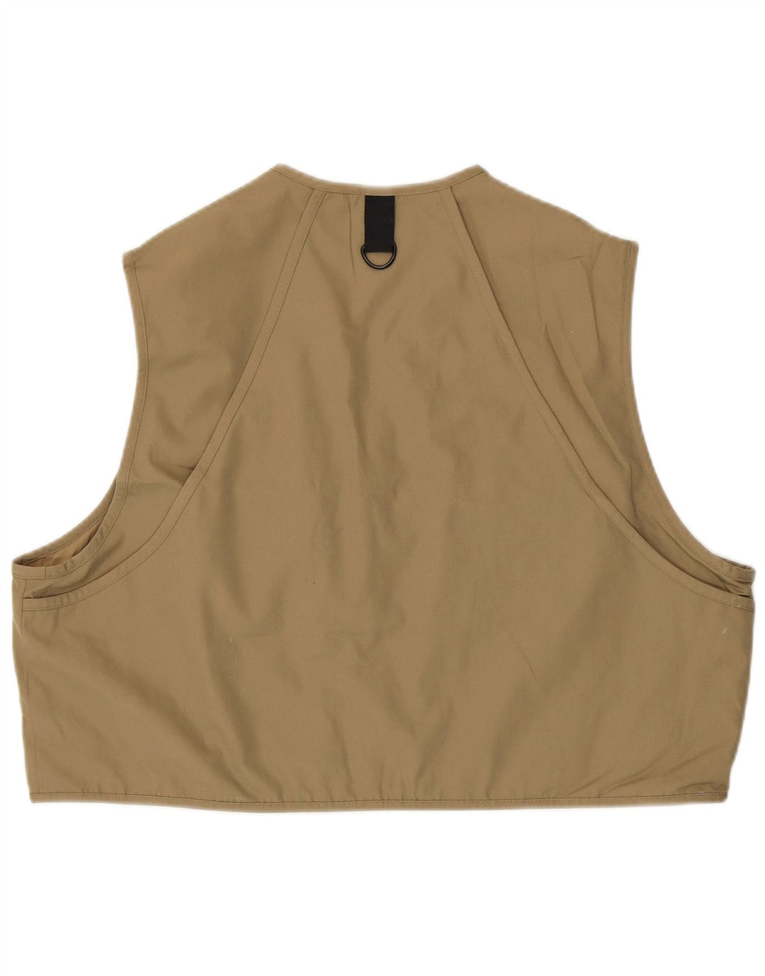 EDDIE BAUER Kvinder Oversized Utility Gilet UK 18 XL Beige Bomuld