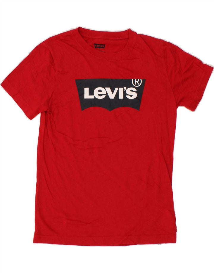 LEVI'S Boys Graphic T-Shirt Top 11-12 Years Red Cotton Vintage Levi's and Second-Hand Levi's from Messina Hembry 