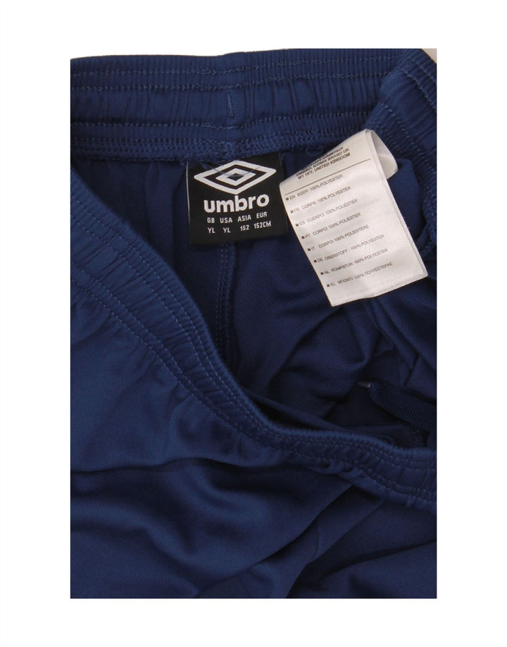 UMBRO Drenge Sportshorts 11-12 år Large Navy Blue Polyester