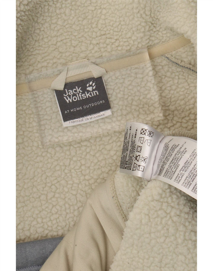 Jack Wolfskin Sherpa-jakke til kvinder UK 16 Large Blue Polyester