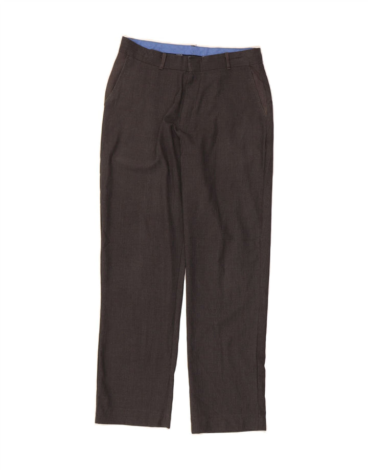 IZOD Boys Straight Casual Trousers 15-16 Years W30 L29 Grey Polyester Vintage Izod and Second-Hand Izod from Messina Hembry 