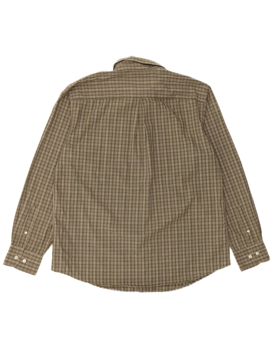 DOCKERS Herreskjorte str. 16 1/2 Large Khaki Ternet Bomuld