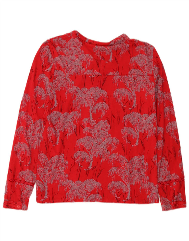 White Stuff Womens Shirt Bluse UK 8 Small Red Floral Modal