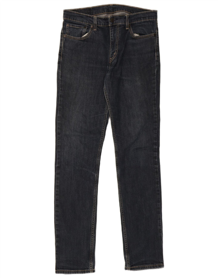 Levi's Herre 511 Slim Jeans W32 L34 Marineblå Bomuld