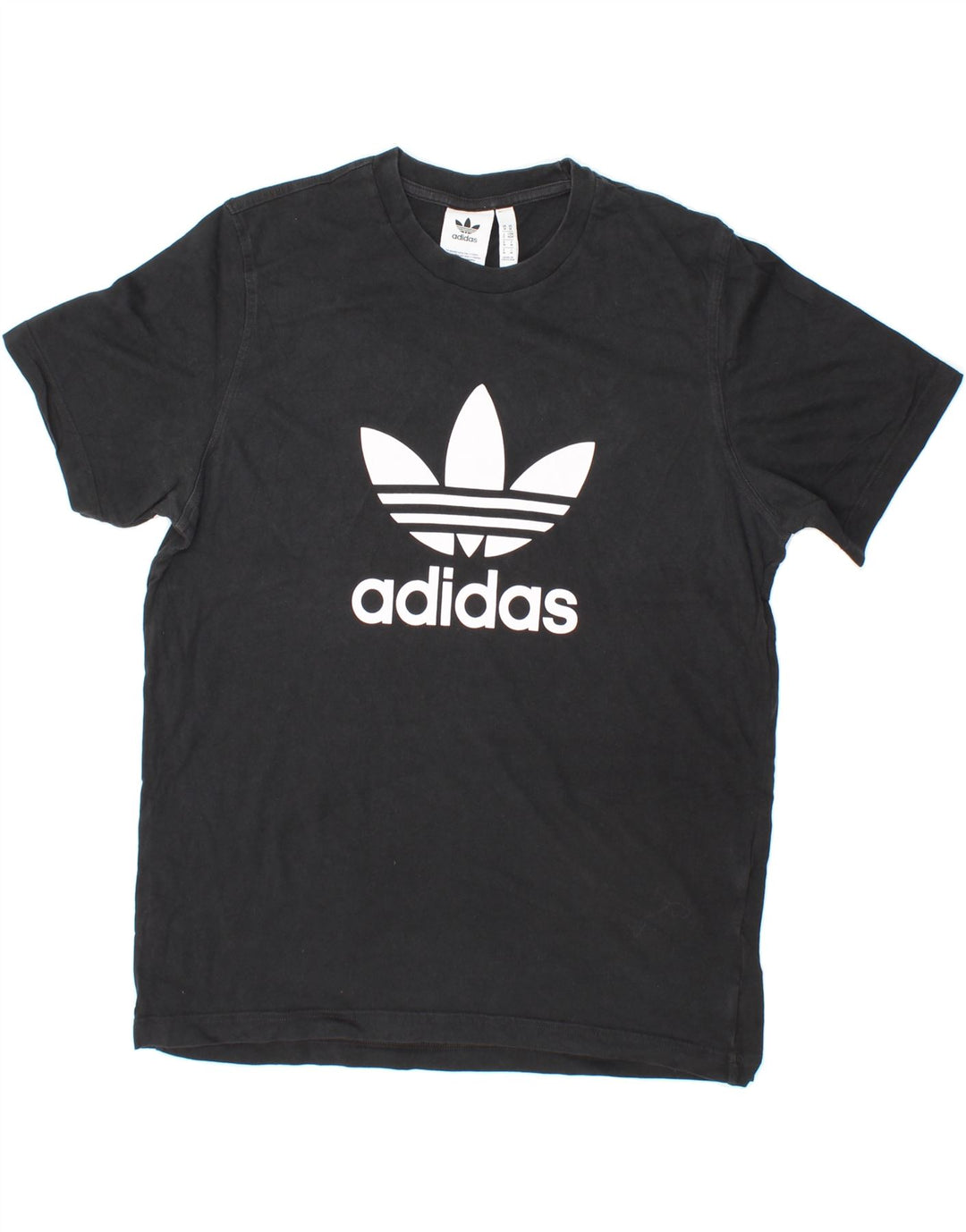 ADIDAS Mens Graphic T-Shirt Top Medium Black Vintage Adidas and Second-Hand Adidas from Messina Hembry 