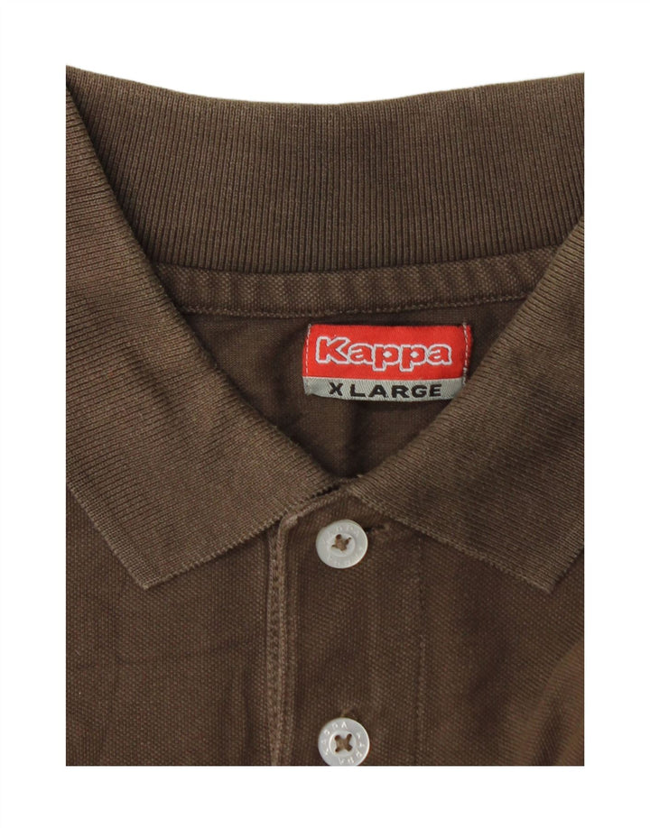 Kappa herre poloshirt XL brun