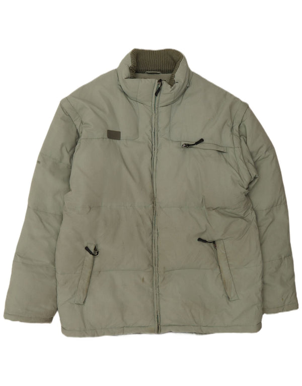 The North Face Herre polstret jakke UK 44 2XL Grøn polyamid