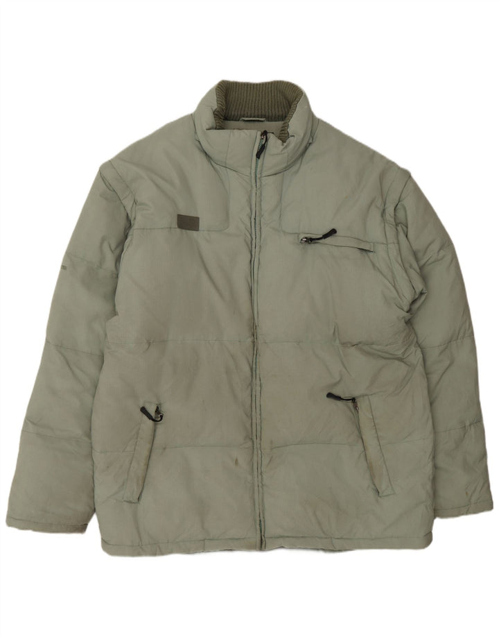 The North Face Herre polstret jakke UK 44 2XL Grøn polyamid