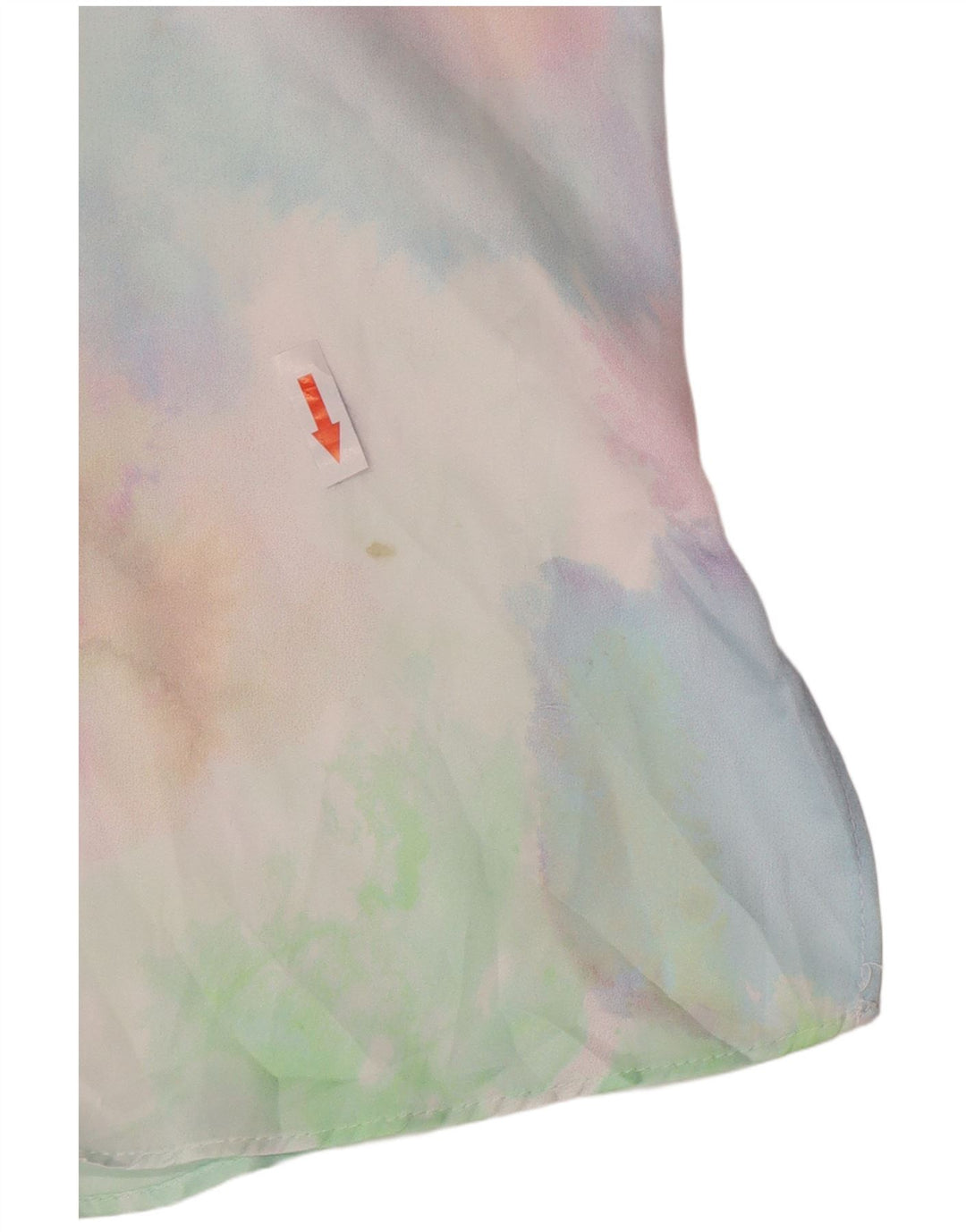 Zara Kvinders Oversized Skjortekjole UK 16 Large Multicolor Tie Dye