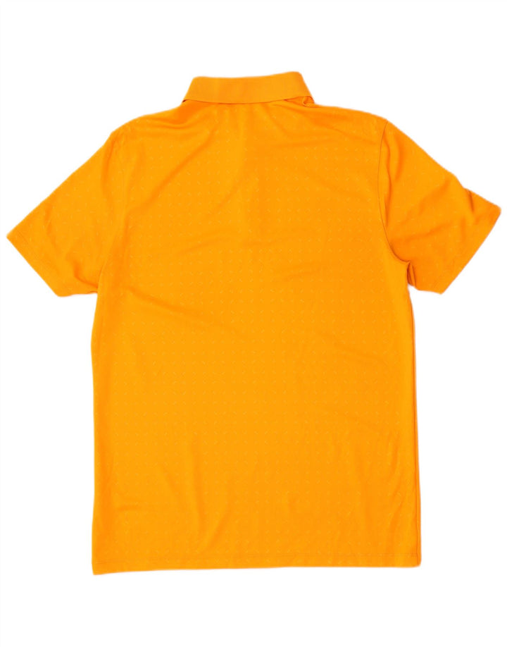 Nike Herre Dri Fit Standard Fit Polo Shirt Medium Orange Plettet Polyester