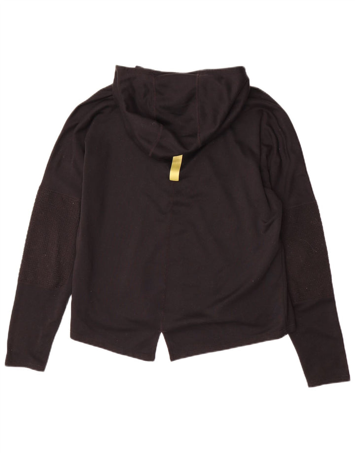 NIKE løbehætte grafisk top Langærmet UK 14 Medium Sort