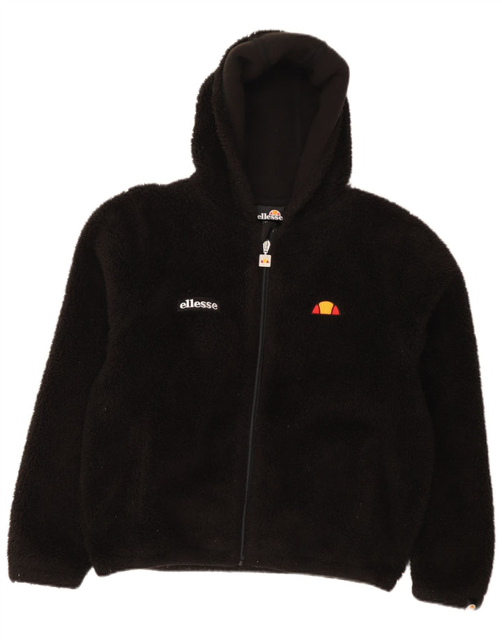 Ellesse Pige Hættejakke Fleece 12-13 År Sort Polyester