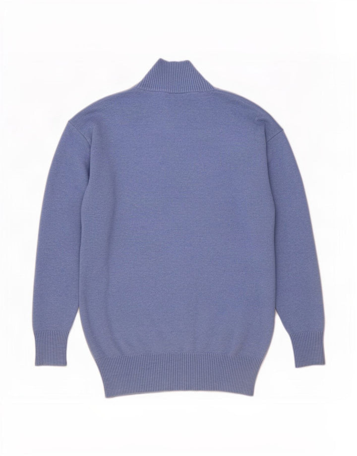 Marks & Spencer Dame Turtle Neck Jumper Sweater UK 10 Small Blue