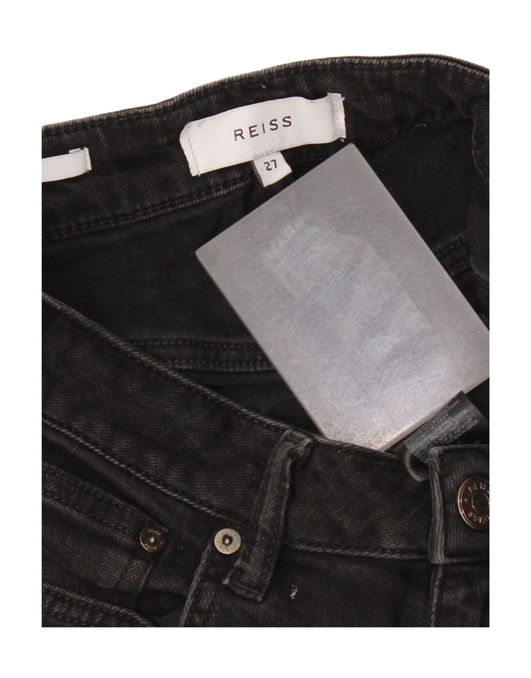 Reiss Slim Jeans til kvinder W27 L26 sort bomuld