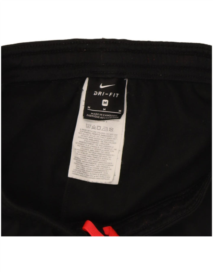 Nike træningsdragtsbukser til kvinder UK 12 Medium Sort Colourblock Polyester