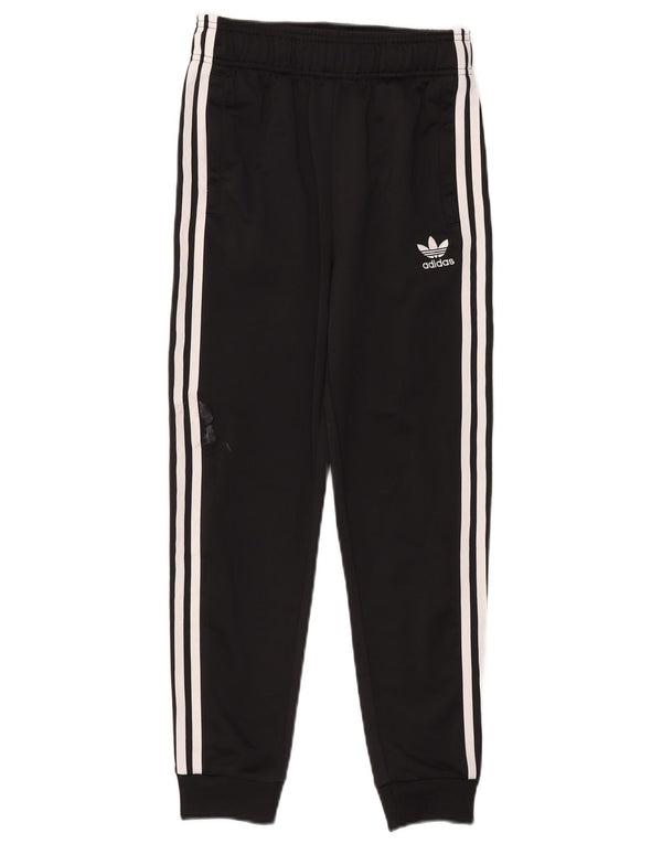 Adidas Drenge Træningsdragt Bukser Joggers 11-12 År Sort Polyester
