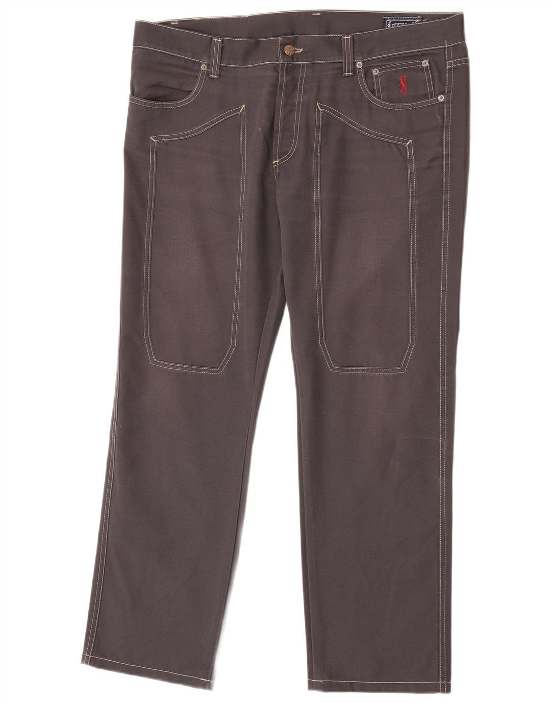 Jeckerson Straight Jeans til mænd W40 L30 Grå bomuld