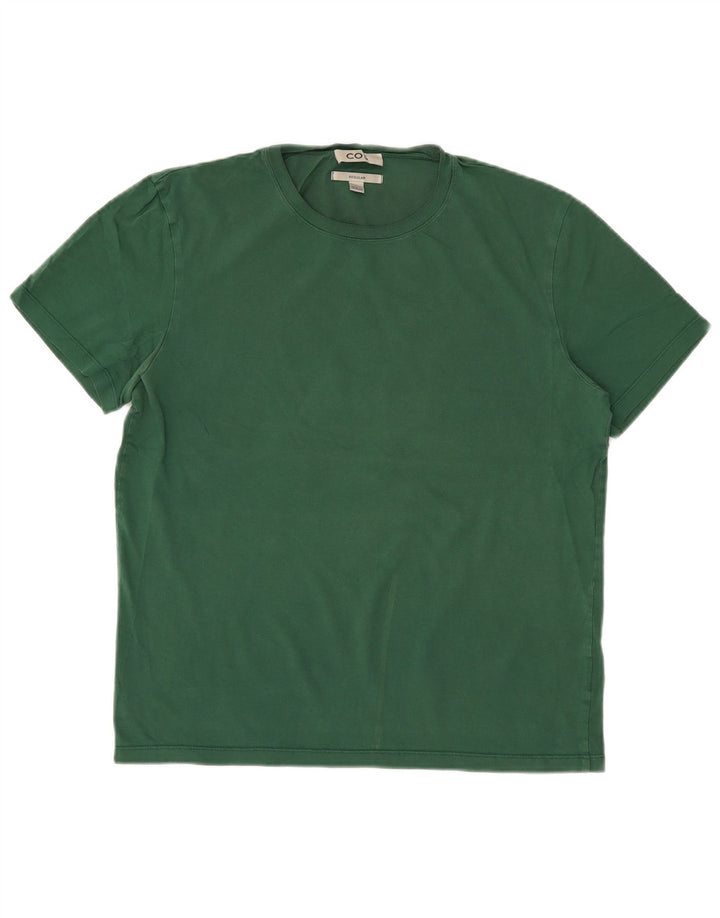 Cos Herre Regular T-Shirt Top Medium Grøn