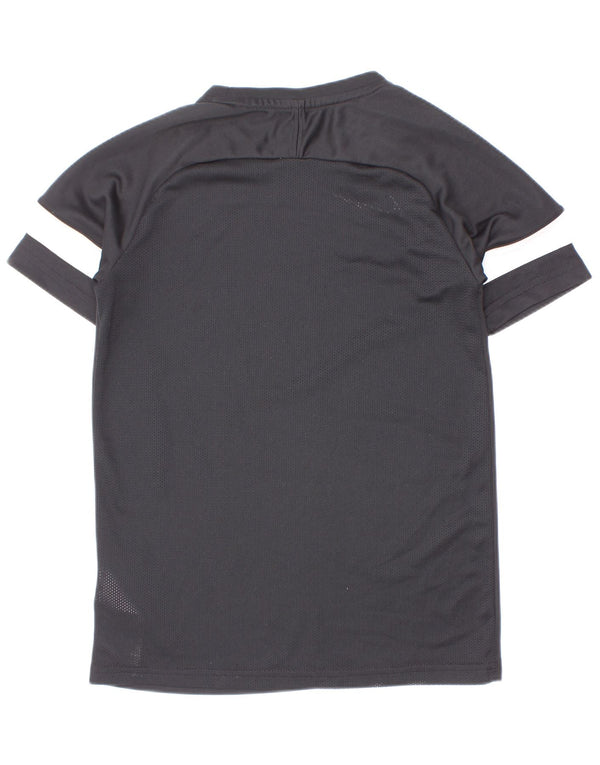 Nike Boys Dri Fit T-Shirt Top 10-11 Years Mediium Black Colourblock