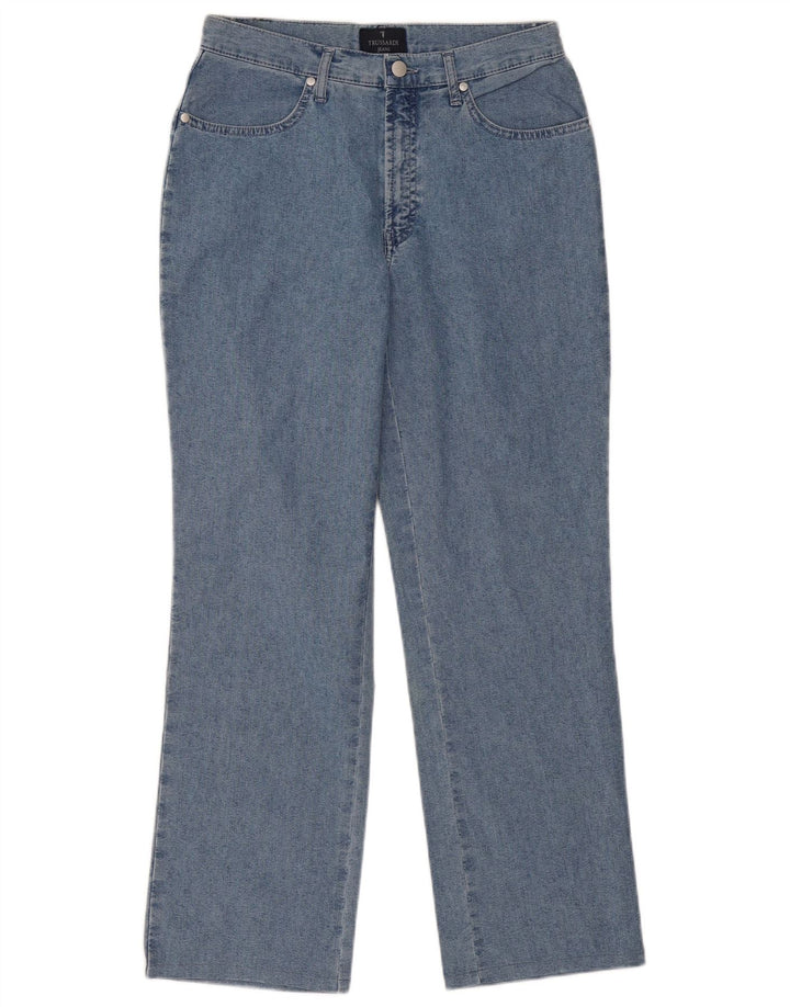 Trussardi lige jeans til kvinder W32 L30 blå bomuld