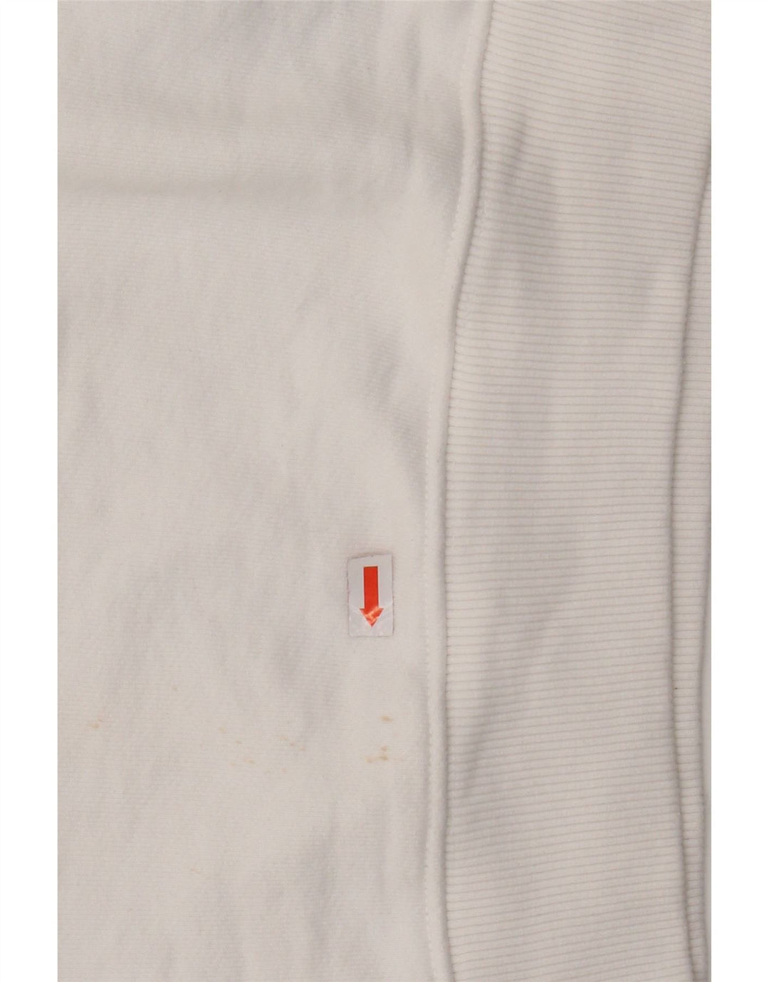 TOMMY HILFIGER Dame Crop Oversized Sweatshirt Jumper UK 6 XS Hvid