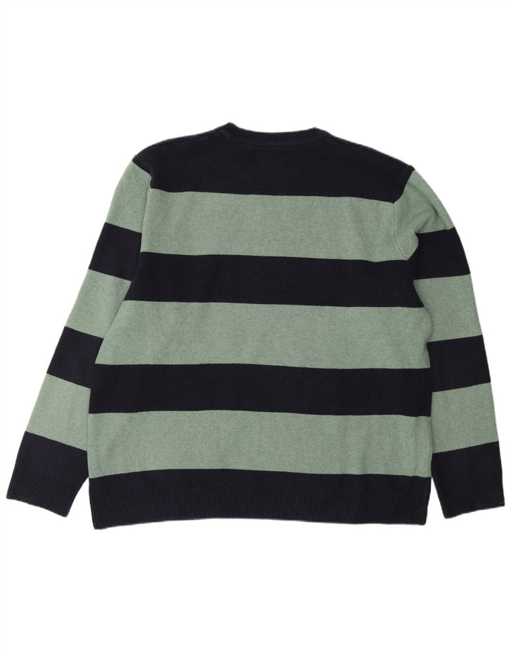 Marks & Spencer Herre sweater med rund hals XL marineblå stribet