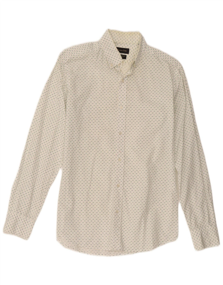 Massimo Dutti Herreskjorte Lille Hvid Plettet