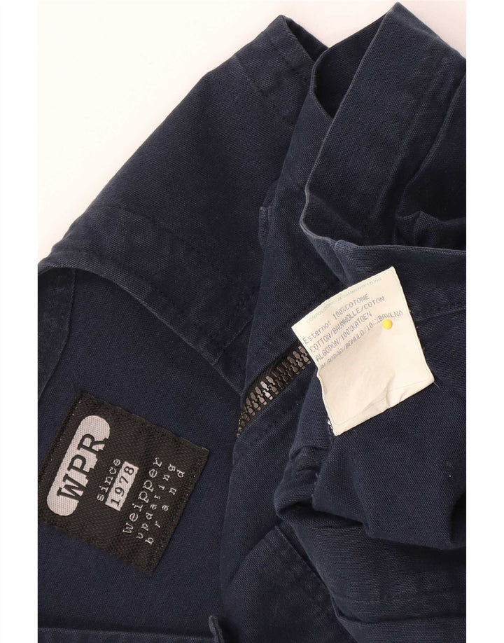 Weipper Herre Utility Gilet UK 38 Medium Navy Blue Cotton