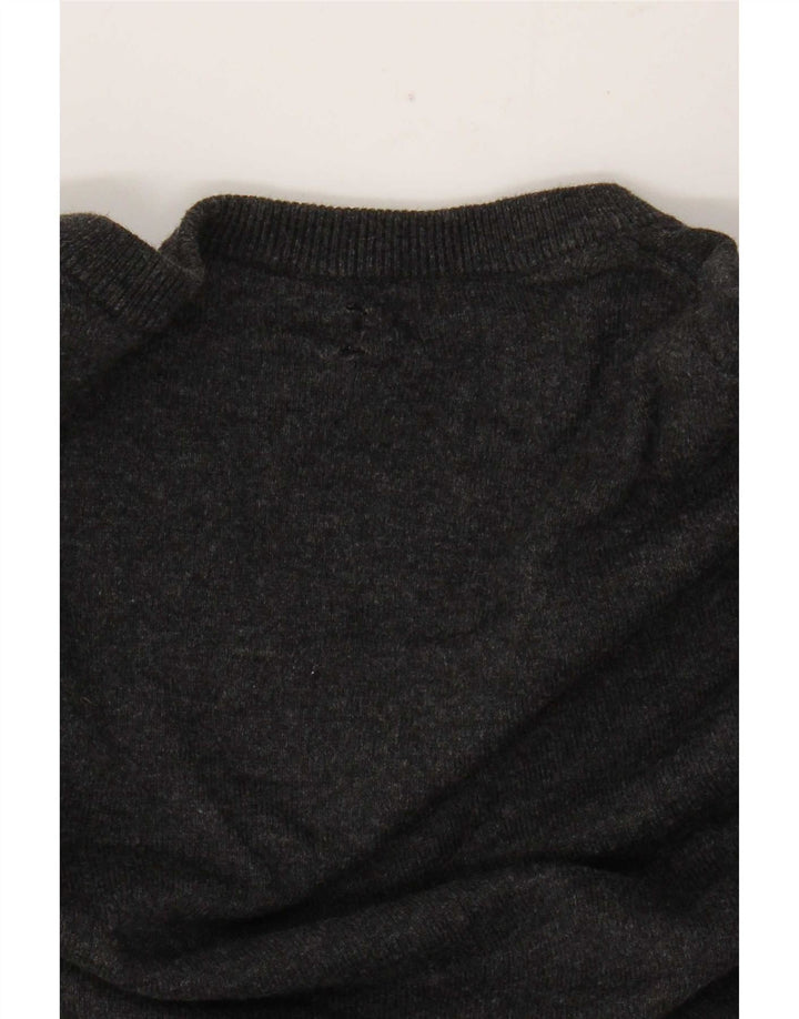 Massimo Dutti Herre V-hals sweater Medium Grå Colourblock Bomuld
