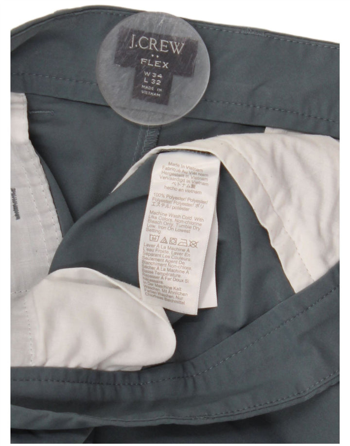 J. CREW Slim Chino-bukser til mænd W34 L32 Grå polyester
