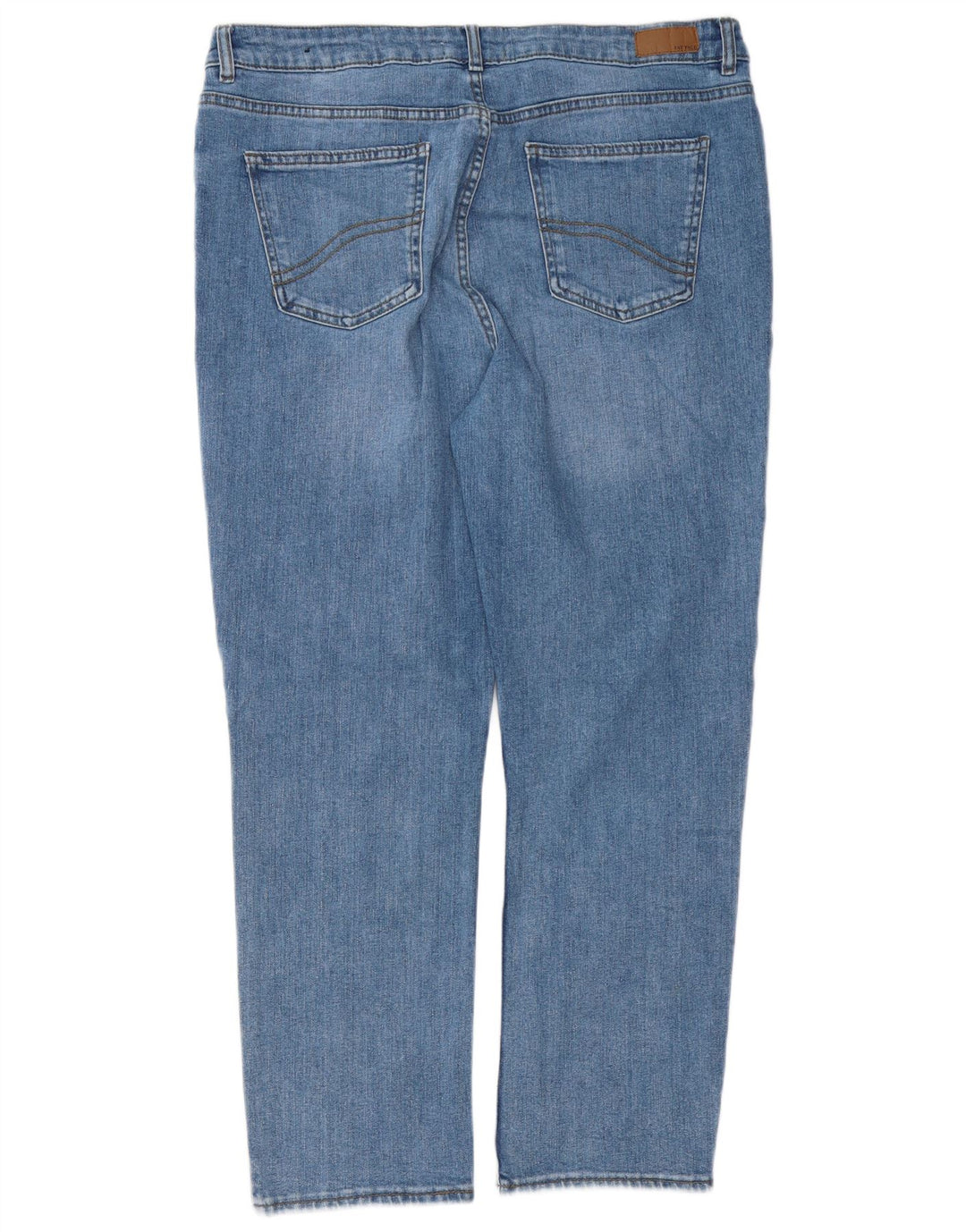 FAT FACE Dame Chesham Girlfriend Straight Jeans UK 16 Large W36 L28 Blue