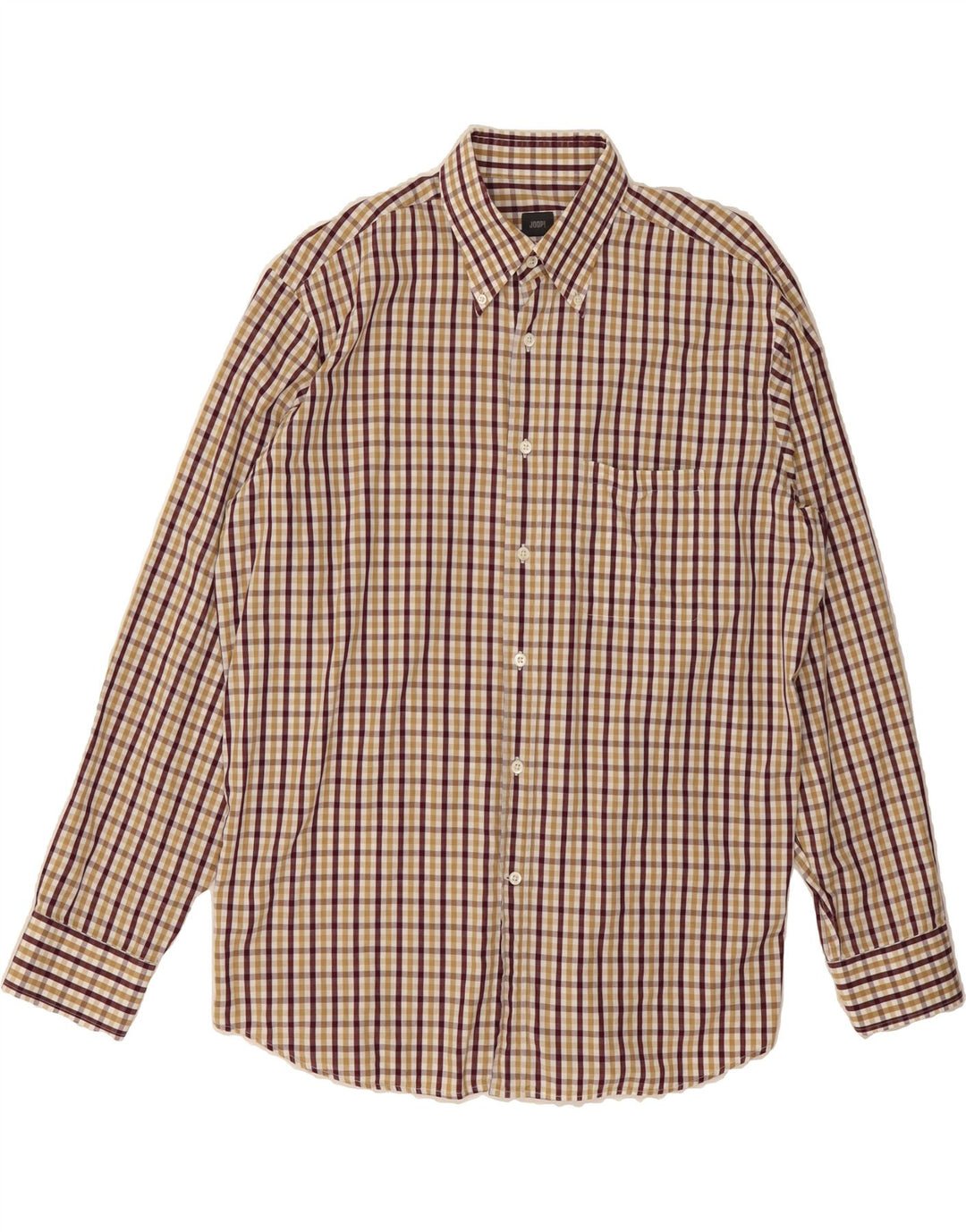 JOOP Mens Shirt Size 41 16 Large Multicoloured Check Cotton Vintage Joop and Second-Hand Joop from Messina Hembry 