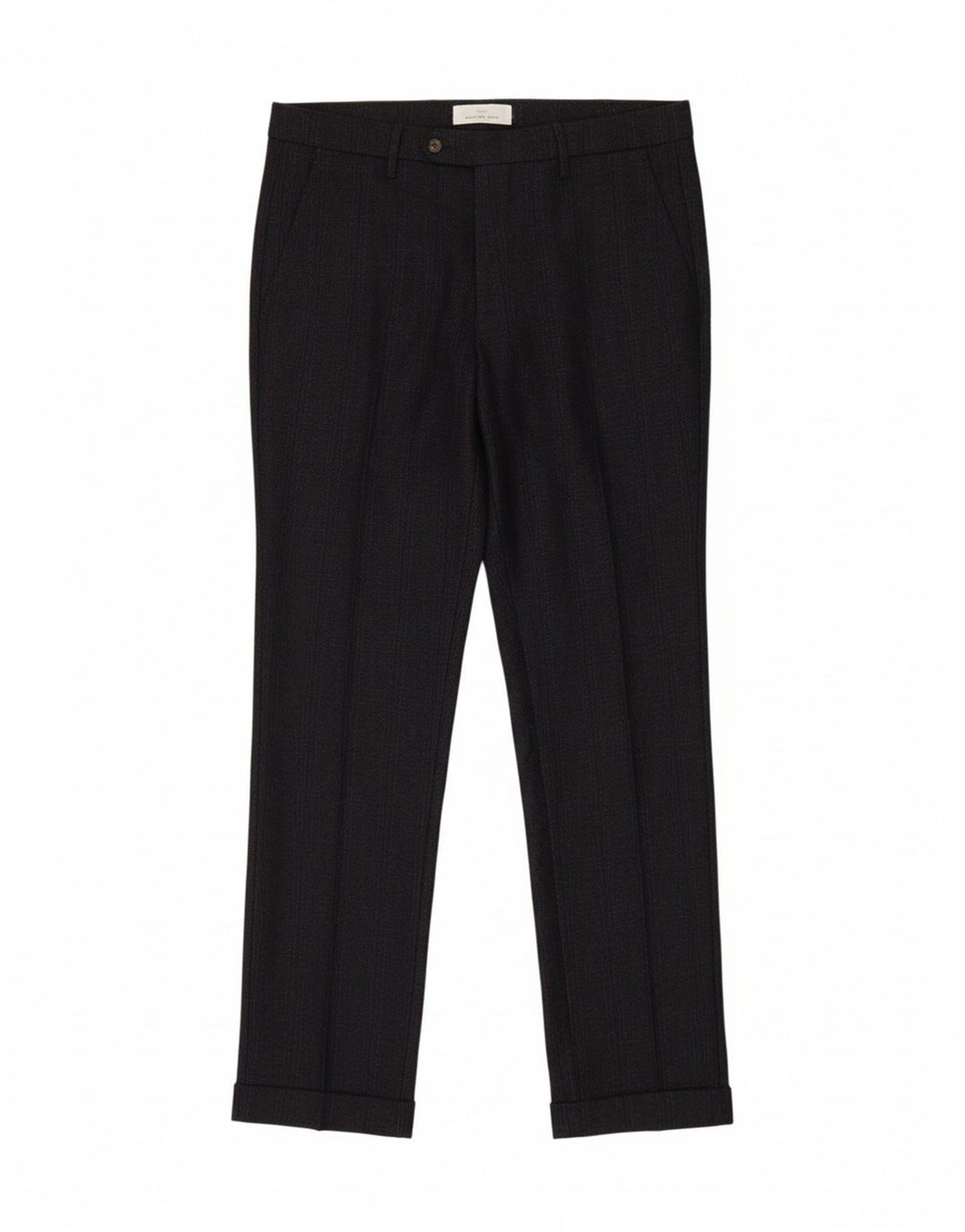 MICHAEL COAL Mens Slim Suit Trousers W36 L31 Navy Blue Check Wool Vintage Michael Coal and Second-Hand Michael Coal from Messina Hembry 