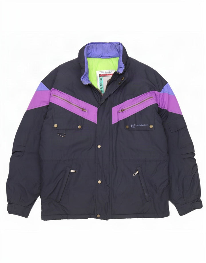 Sergio Tacchini Herre Skijakke UK 42 XL Navy Blue Colourblock