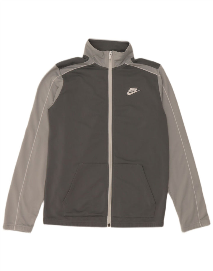 NIKE Træningsdragt topjakke til drenge 13-14 år XL Grå polyester