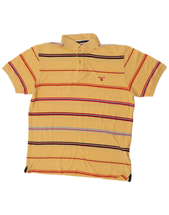 Gant Poloshirt til mænd Stor gulstribet bomuld