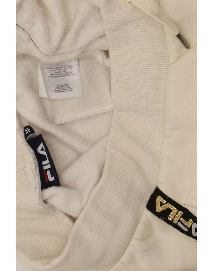 Fila Dame grafisk træningsdragt Bukser Joggers UK 14 Medium Beige Polyester