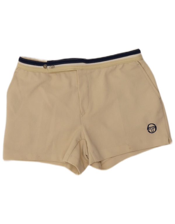 Sergio Tacchini Herre Chino Shorts EU 44 XS W30 Beige Colourblock