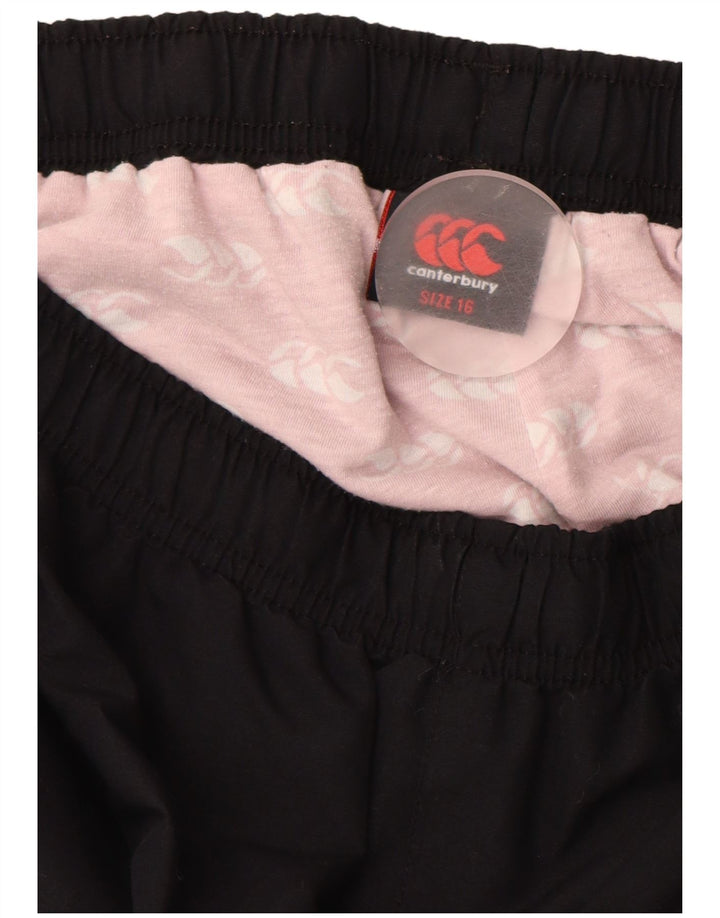 CANTERBURY Grafiske træningsdragtbukser til mænd UK 16 Stor sort polyester
